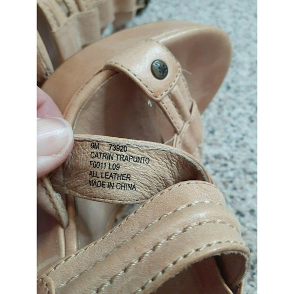 Frye Leather Catrin Trapunto Strappy Heels 9 - Picture 5 of 10